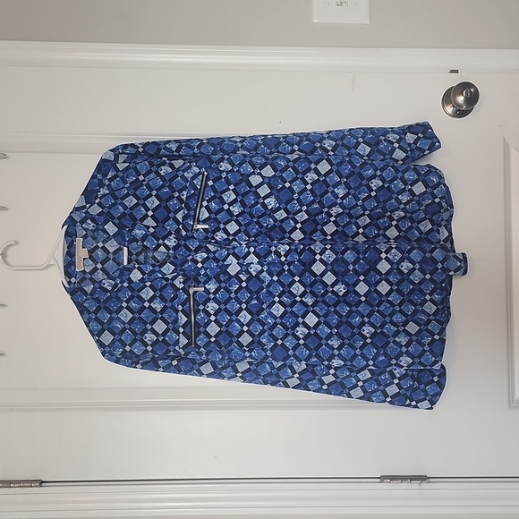 MICHAEL Michael Kors Zip Pockets Blouse Size Large - Picture 1 of 4
